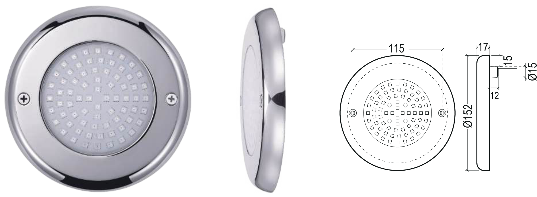 316L Stainless Steel Pool Light