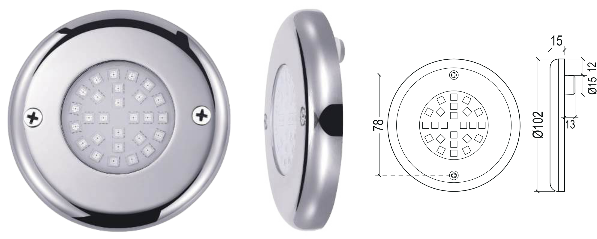 XPW-1102 Ultra-Thin Pool Light