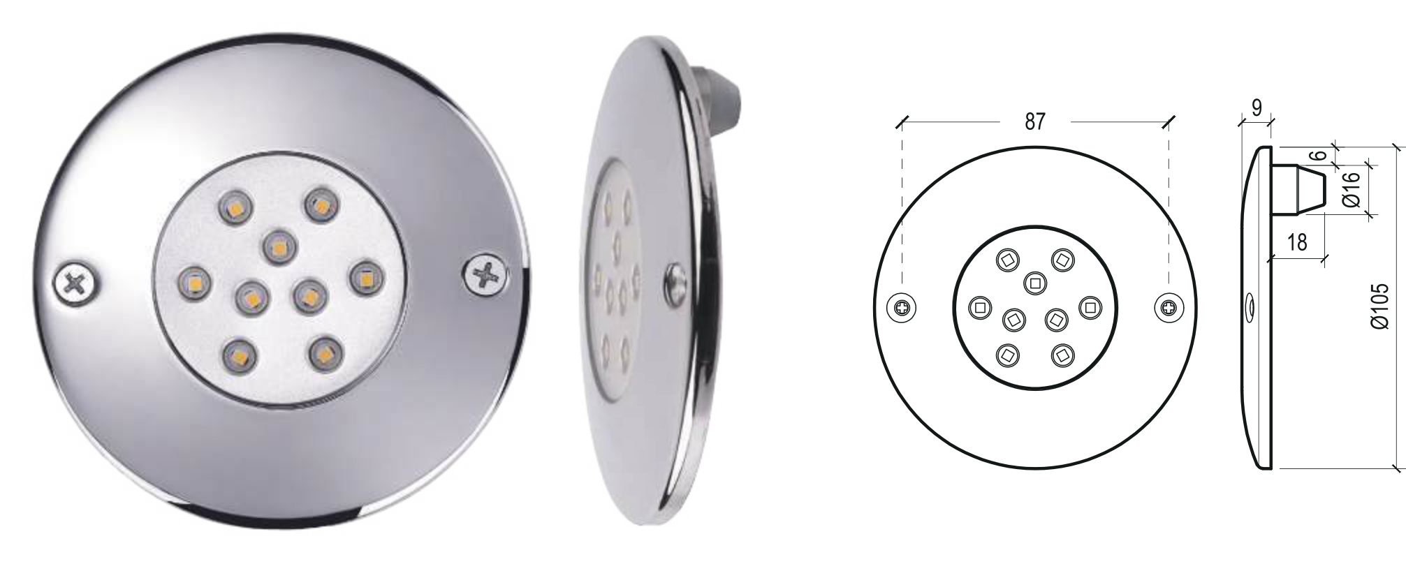 XPW-0740W Compact LED Pool Light - Product Sheet